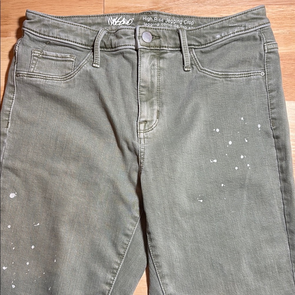 Mossimo Olive Green High Rise Jegging Crop